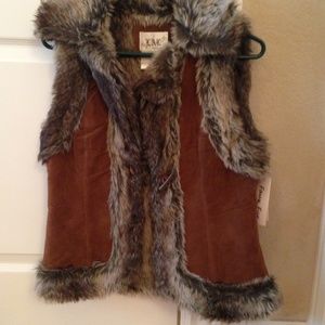 Faux fur vest